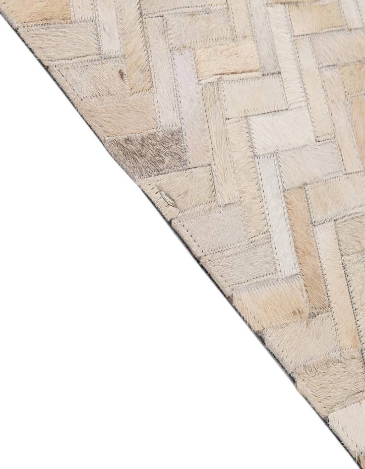 Detail image of 7' 10 x 9' 9 Cowhide - Patchwork Rug