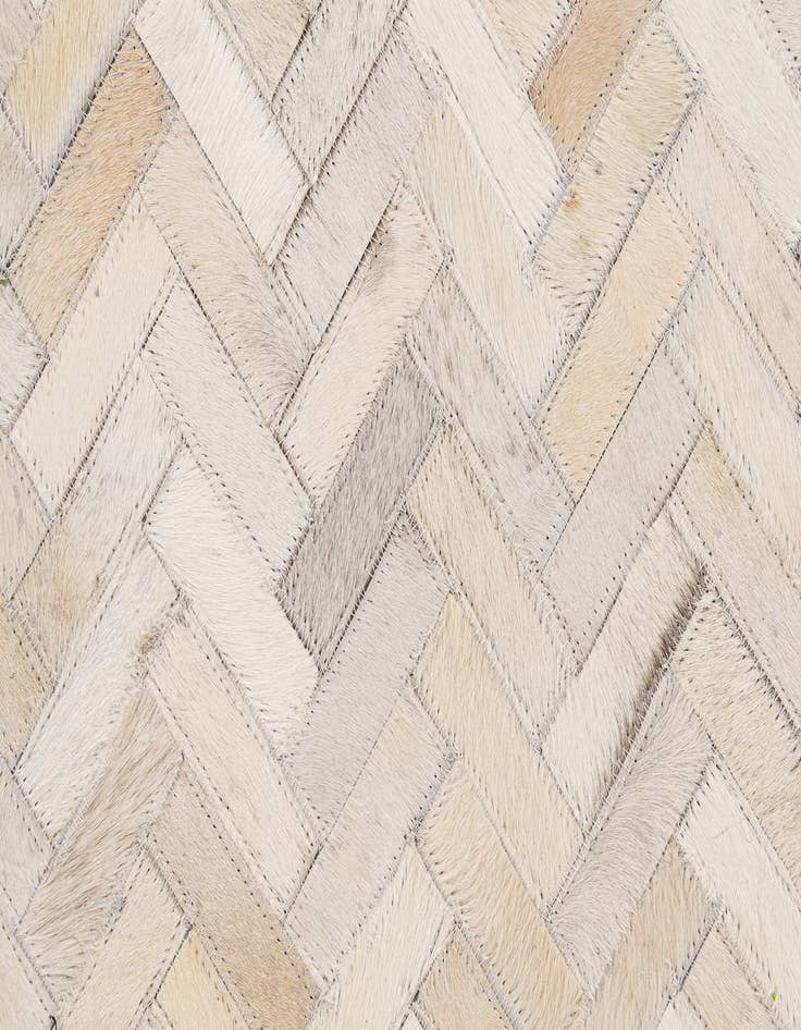 Detail image of 7' 10 x 9' 9 Cowhide - Patchwork Rug