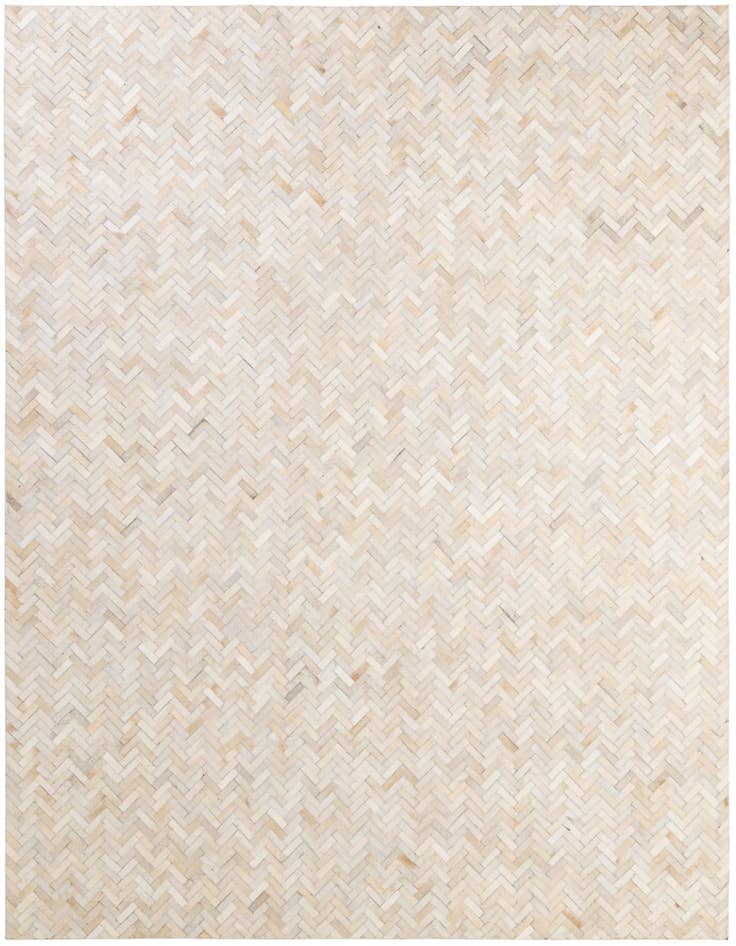 Detail image of 7' 10 x 9' 9 Cowhide - Patchwork Rug