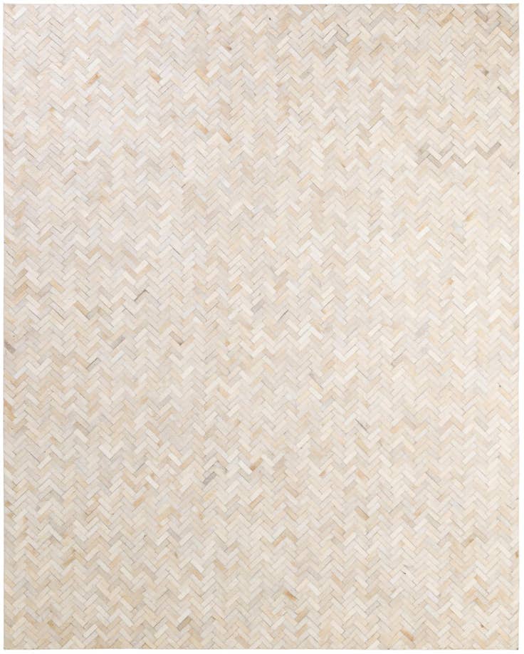 Detail image of 7' 10 x 9' 9 Cowhide - Patchwork Rug