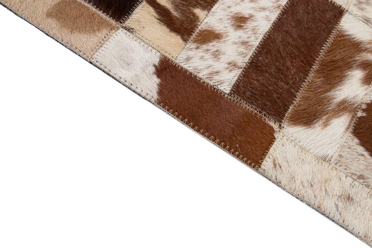 Detail image of 8' 3 x 10' Cowhide - Patchwork Rug