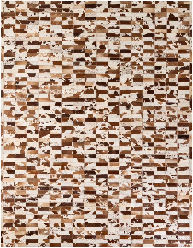 Detail image of 8' 3 x 10' Cowhide - Patchwork Rug