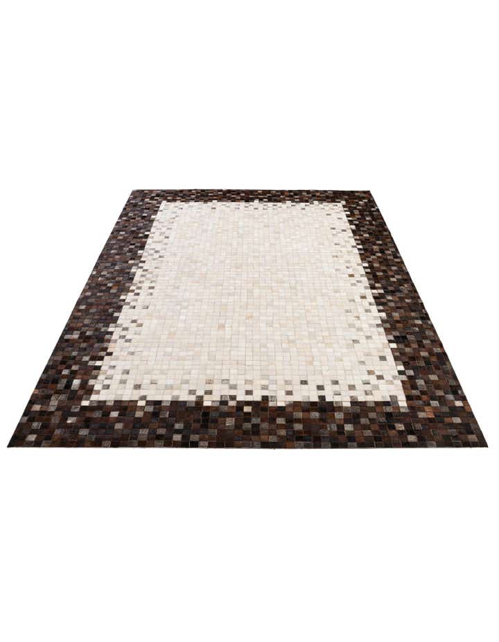 6' 9 x 9' 8 Cowhide - Patchwork Rug