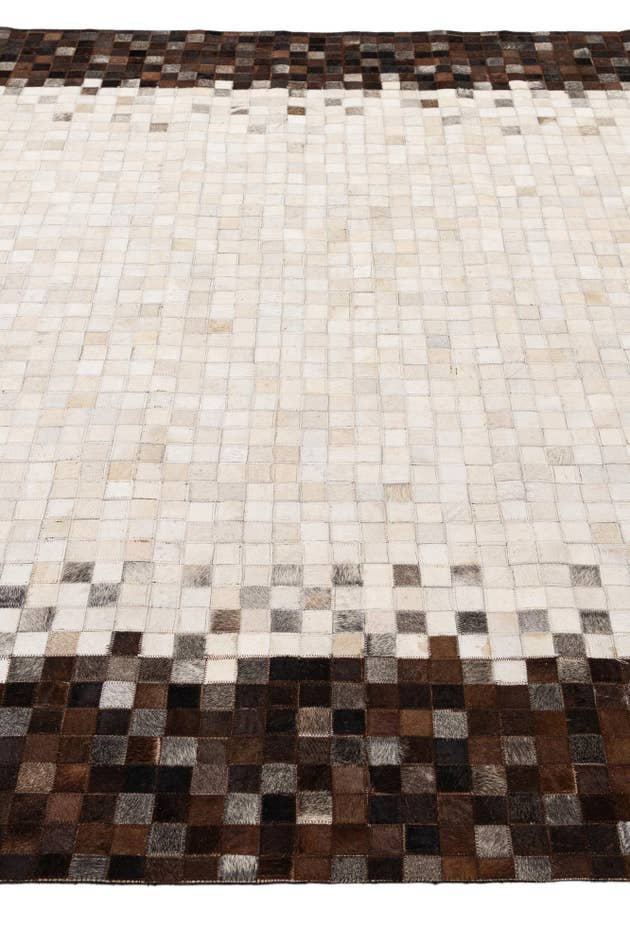 Detail image of 6' 9 x 9' 8 Cowhide - Patchwork Rug