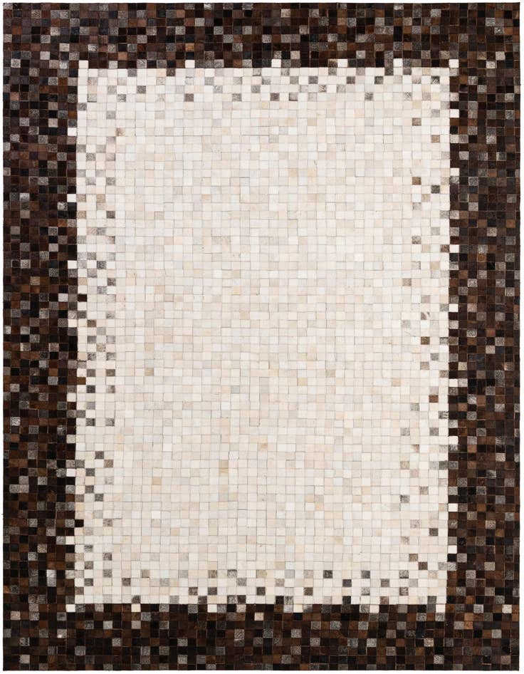 Detail image of 6' 9 x 9' 8 Cowhide - Patchwork Rug