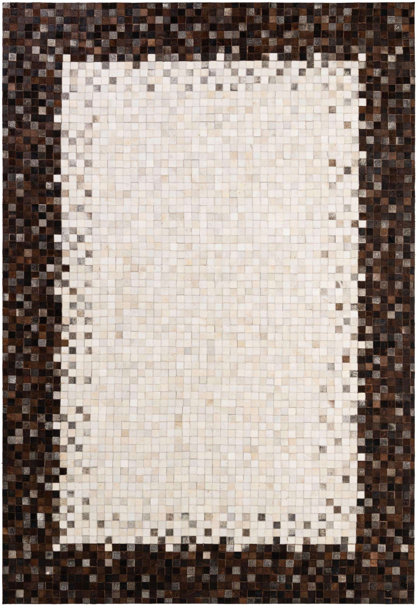 6' 9 x 9' 8 Cowhide - Patchwork Rug