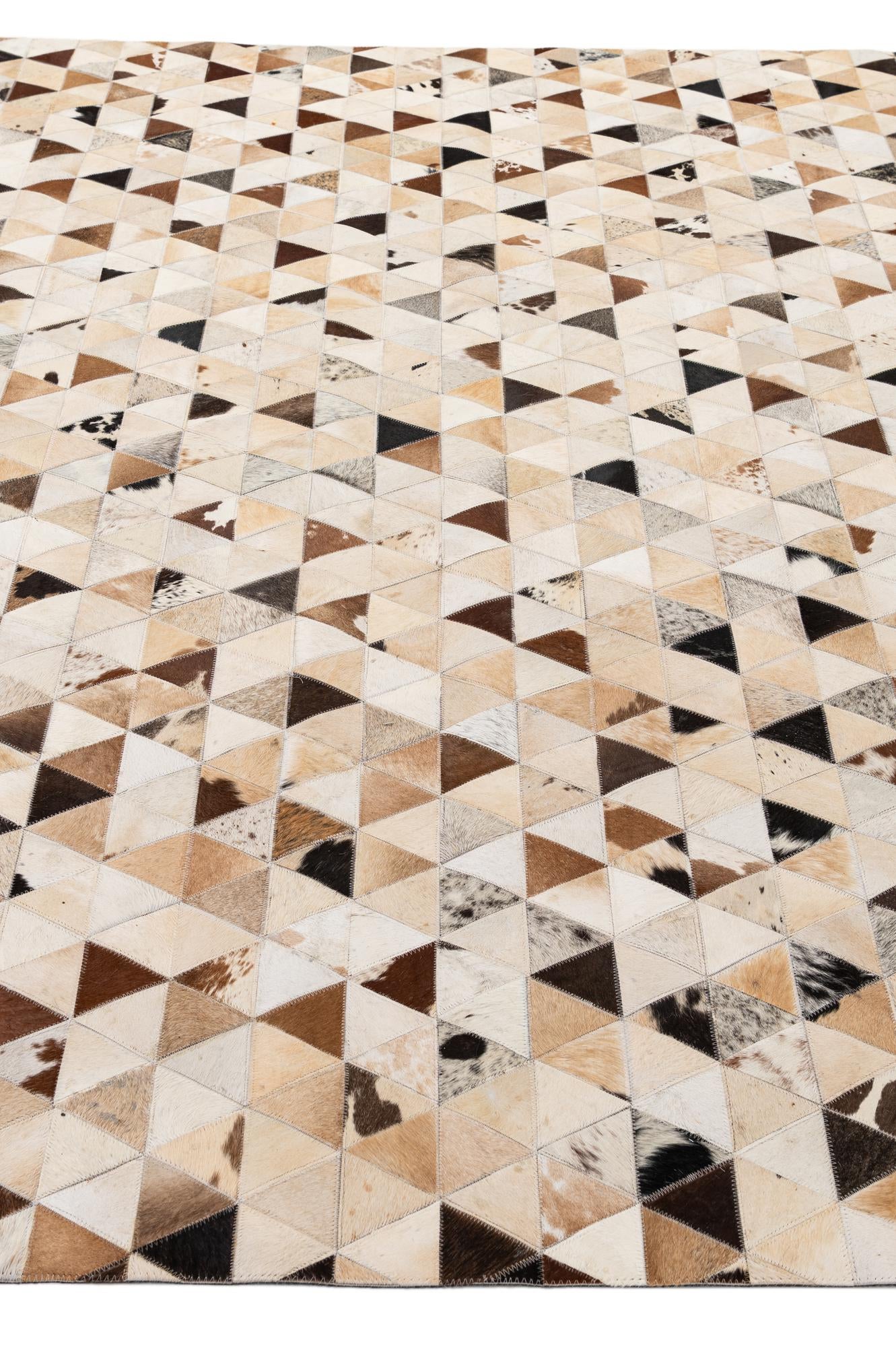 7' 11 x 9' 10 Cowhide - Patchwork Rug