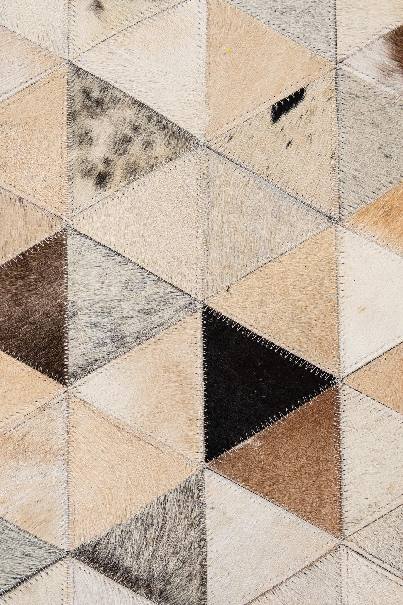 7' 11 x 9' 10 Cowhide - Patchwork Rug