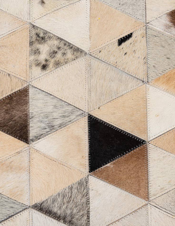 Detail image of 7' 11 x 9' 10 Cowhide - Patchwork Rug