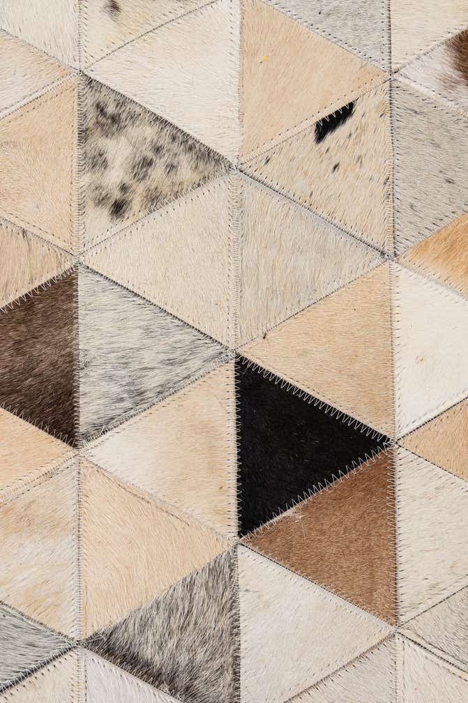 7' 11 x 9' 10 Cowhide - Patchwork Rug