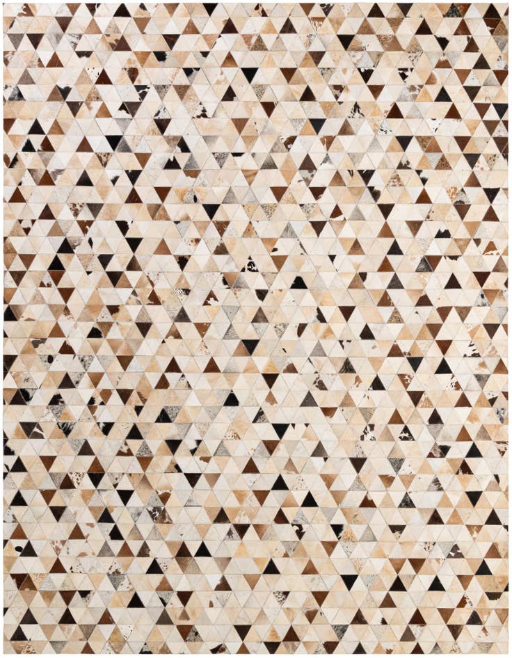 Detail image of 7' 11 x 9' 10 Cowhide - Patchwork Rug