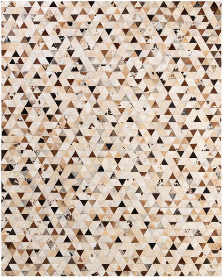 Detail image of 7' 11 x 9' 10 Cowhide - Patchwork Rug