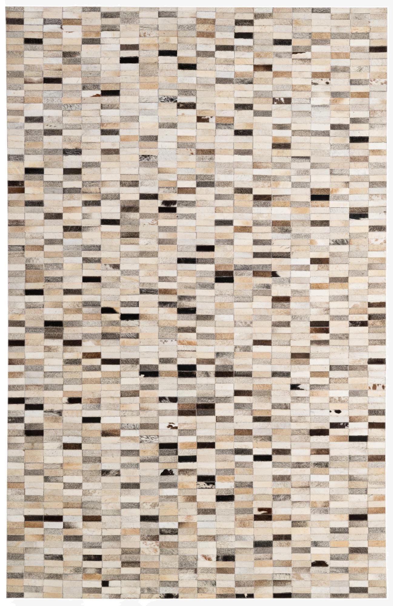 5' 2 x 7' 11 Cowhide - Patchwork Rug