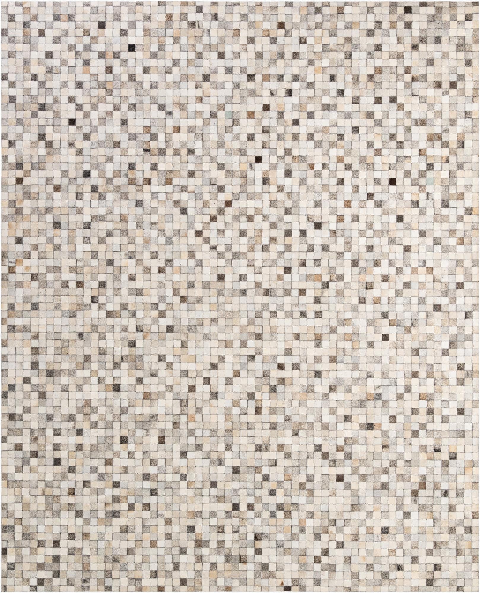 8' 1 x 9' 11 Cowhide - Patchwork Rug