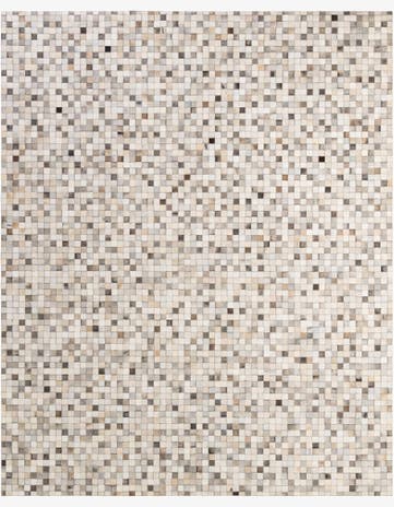 8' 1 x 9' 11 Cowhide - Patchwork Rug