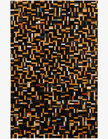 5' 2 x 8' 1 Cowhide - Patchwork Rug