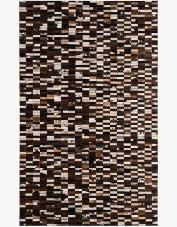 4' 11 x 8' 1 Cowhide - Patchwork Rug