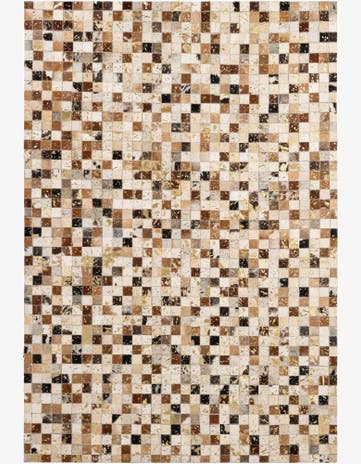 4' 1 x 5' 11 Cowhide - Patchwork Rug