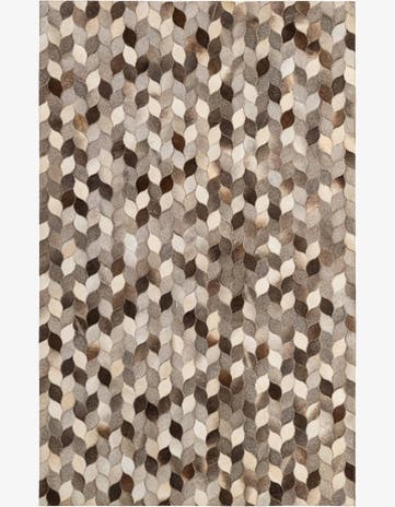 5' 1 x 8' 1 Cowhide - Patchwork Rug