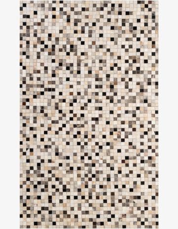 4' 11 x 8' 2 Cowhide - Patchwork Rug