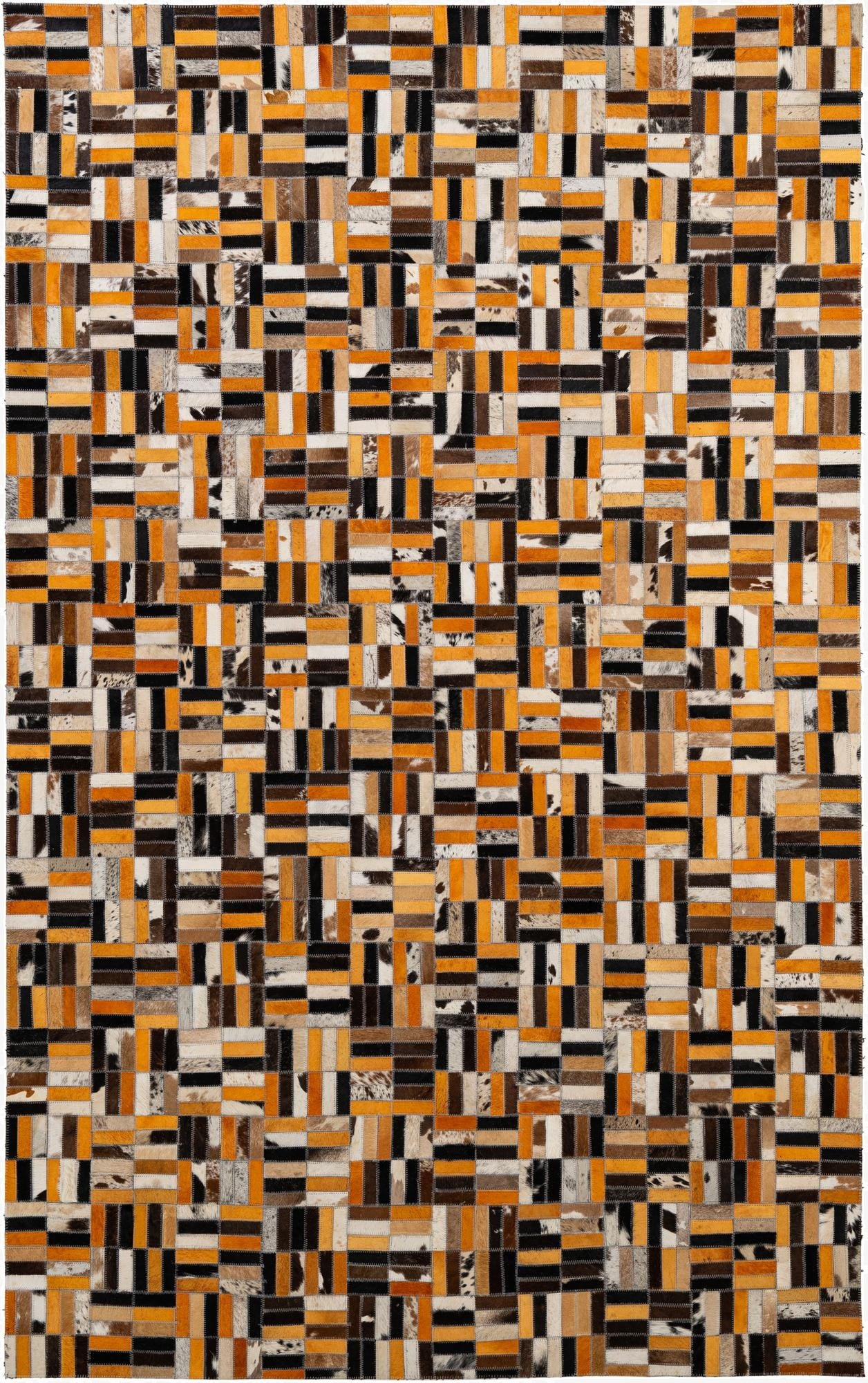 5' x 7' 11 Cowhide - Patchwork Rug