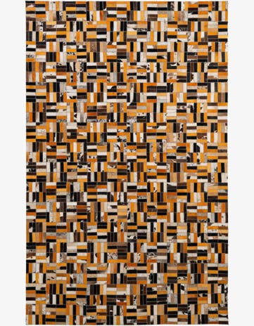 5' x 7' 11 Cowhide - Patchwork Rug