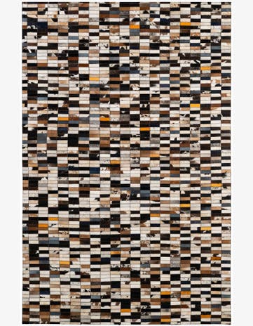 5' 2 x 7' 11 Cowhide - Patchwork Rug