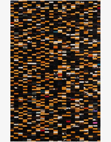 5' 2 x 8' Cowhide - Patchwork Rug