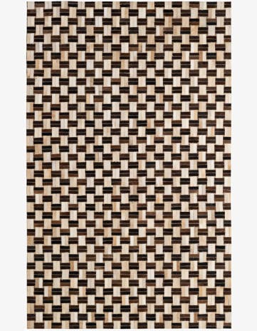 4' 11 x 7' 11 Cowhide - Patchwork Rug