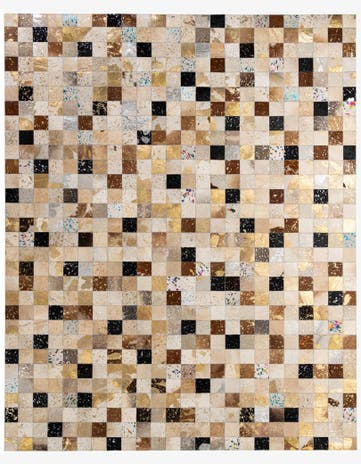 8' x 9' 10 Cowhide - Patchwork Rug