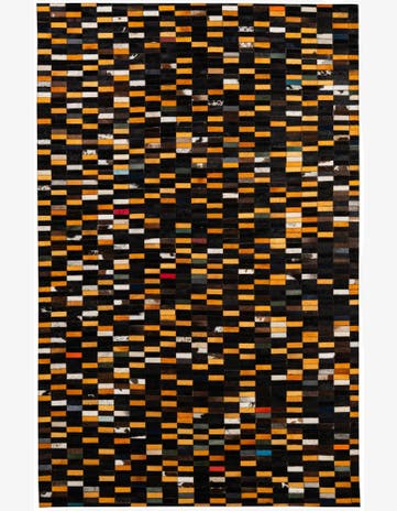 5' 2 x 7' 11 Cowhide - Patchwork Rug