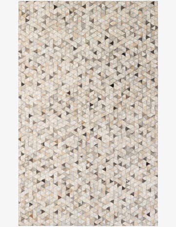 4' 11 x 8' Cowhide - Patchwork Rug