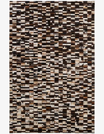 5' 2 x 7' 11 Cowhide - Patchwork Rug