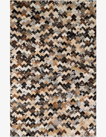 5' x 7' 10 Cowhide - Patchwork Rug