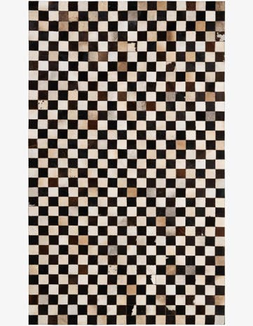 4' 11 x 8' 1 Cowhide - Patchwork Rug