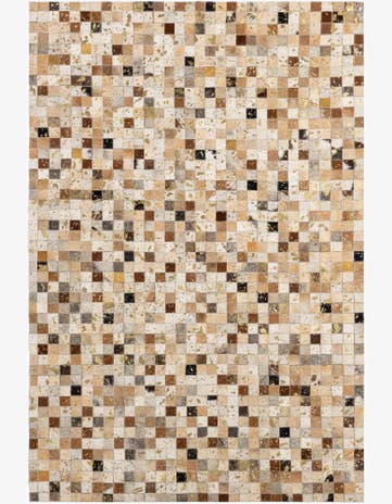 4' 1 x 6' Cowhide - Patchwork Rug