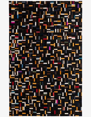 5' 1 x 8' Cowhide - Patchwork Rug