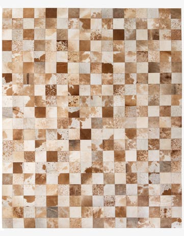 8' 1 x 9' 11 Cowhide - Patchwork Rug