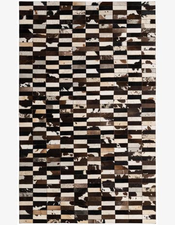 4' 11 x 8' Cowhide - Patchwork Rug