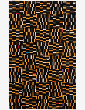 4' 11 x 7' 11 Cowhide - Patchwork Rug