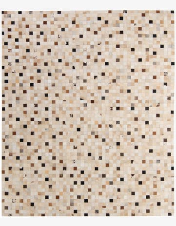 8' x 9' 9 Cowhide - Patchwork Rug