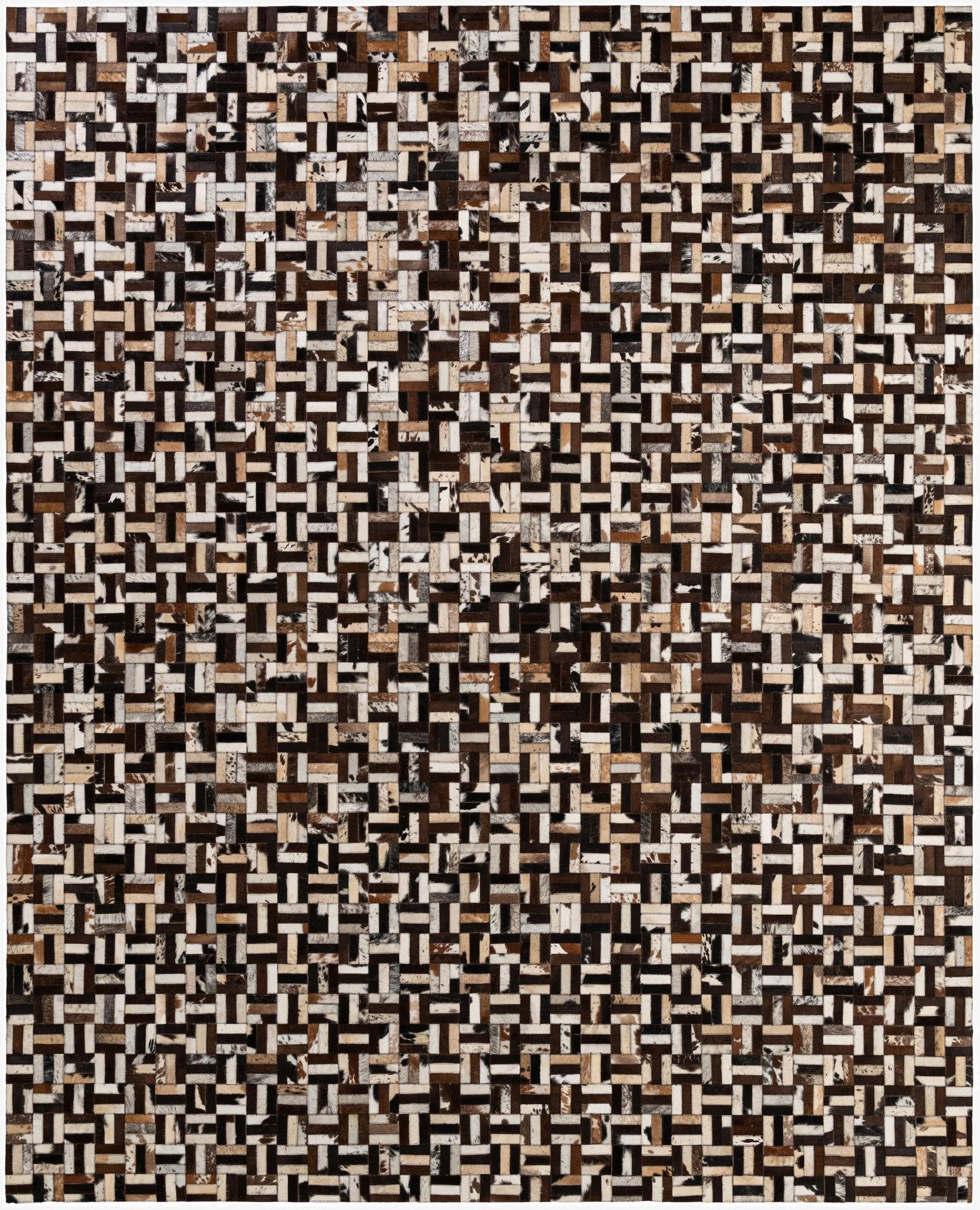 8' 1 x 9' 10 Cowhide - Patchwork Rug