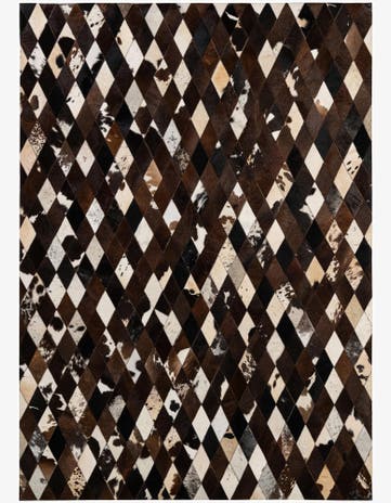 5' 10 x 8' Cowhide - Patchwork Rug
