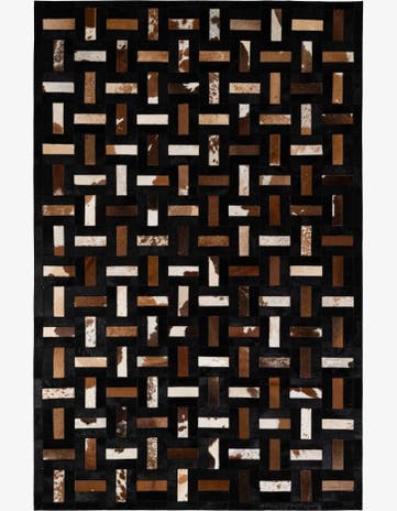 5' 3 x 8' 1 Cowhide - Patchwork Rug