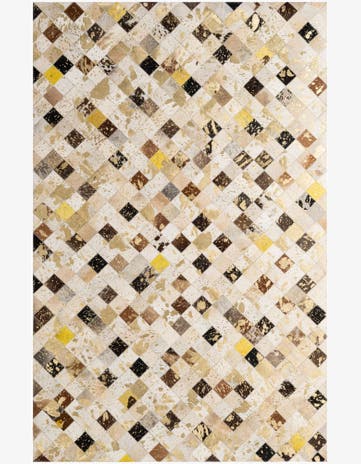 5' 1 x 7' 9 Cowhide - Patchwork Rug