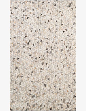 5' x 8' 2 Cowhide - Patchwork Rug