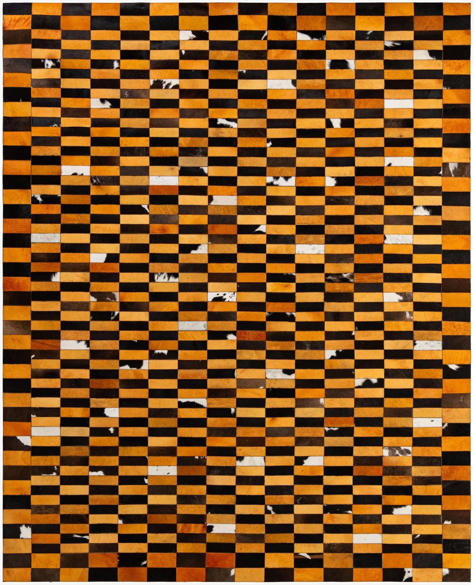 8' 1 x 9' 11 Cowhide - Patchwork Rug