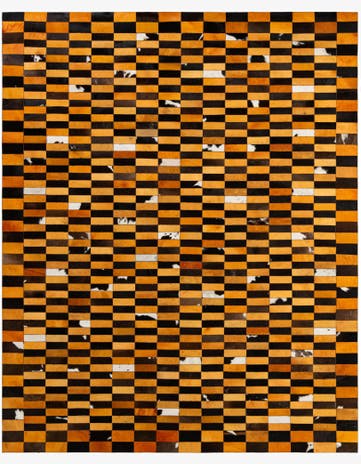 8' 1 x 9' 11 Cowhide - Patchwork Rug