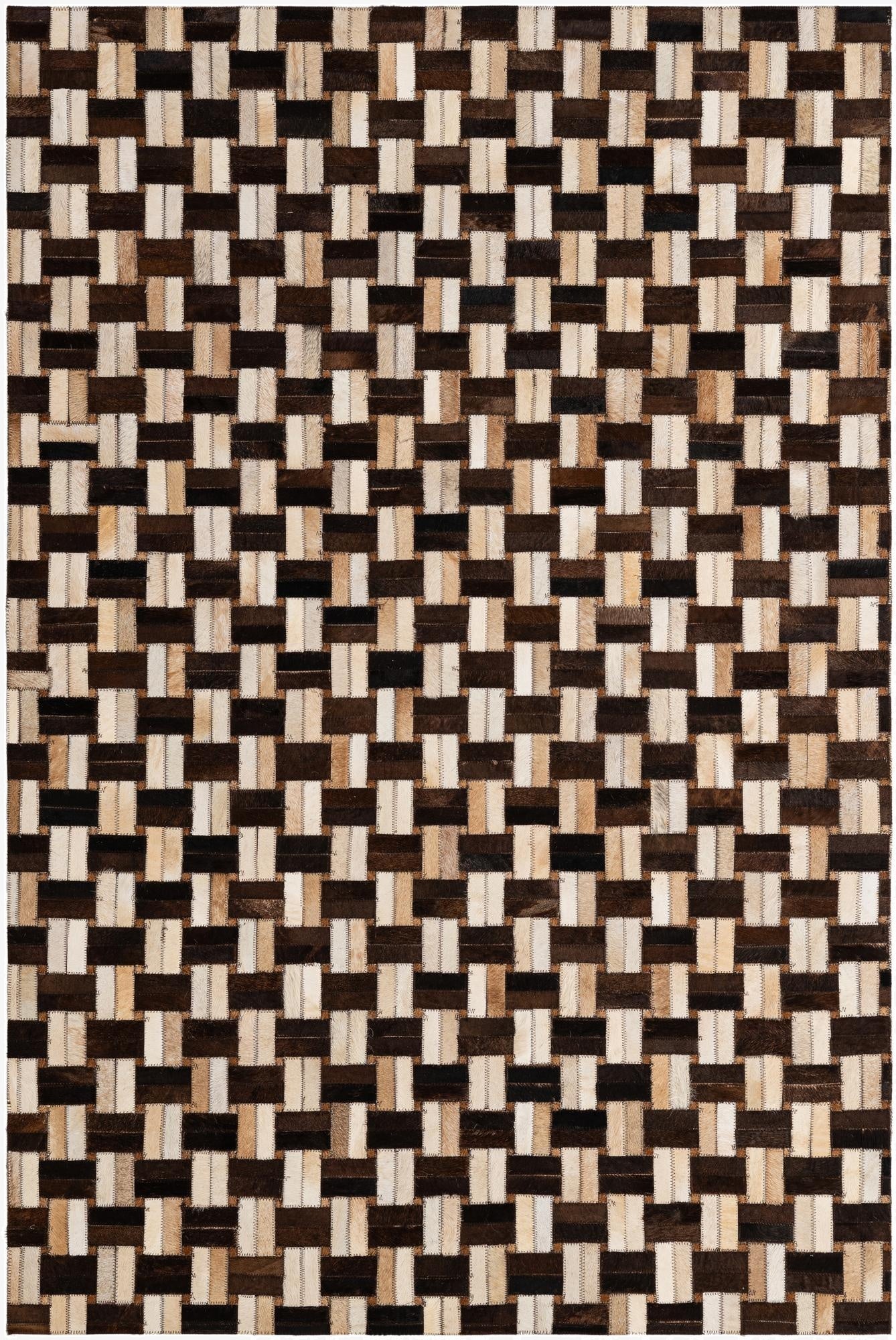 3' 11 x 5' 11 Cowhide - Patchwork Rug