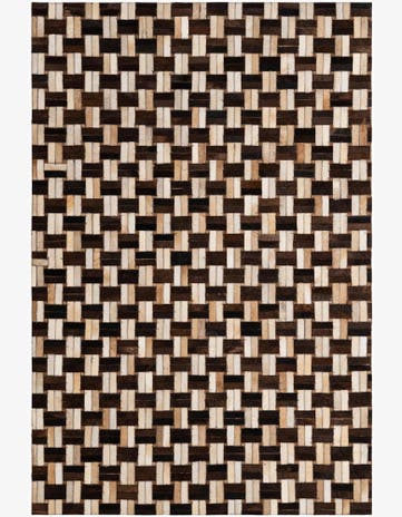 3' 11 x 5' 11 Cowhide - Patchwork Rug